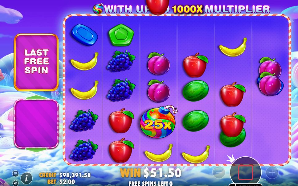 Under Free Spins syns multiplikatorbomber på rutnätet